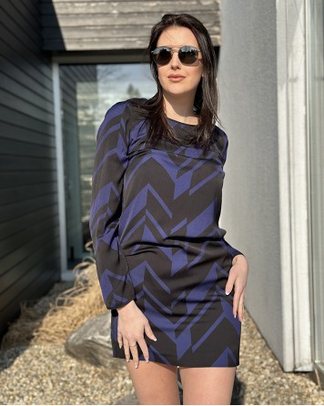 Šaty dámské Armani Exchange se vzorem